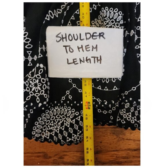 CHARO RUIZ Greba Long Embroidered Cotton-Linen Maxi Dress In Black - Picture 7 of 10